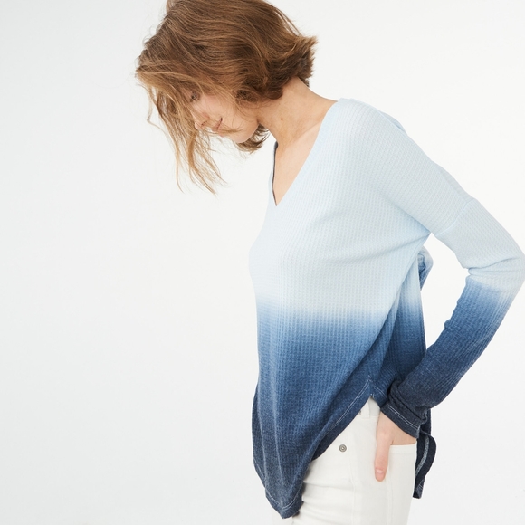 Live Love Dream dip dye waffle shirt - Picture 1 of 4